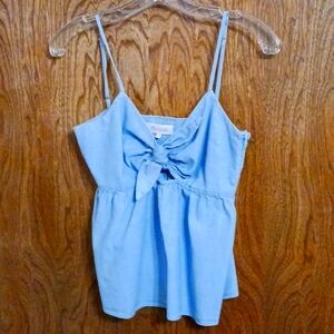 Madewell 4 denim top with bow at bust, very flattering, good condition